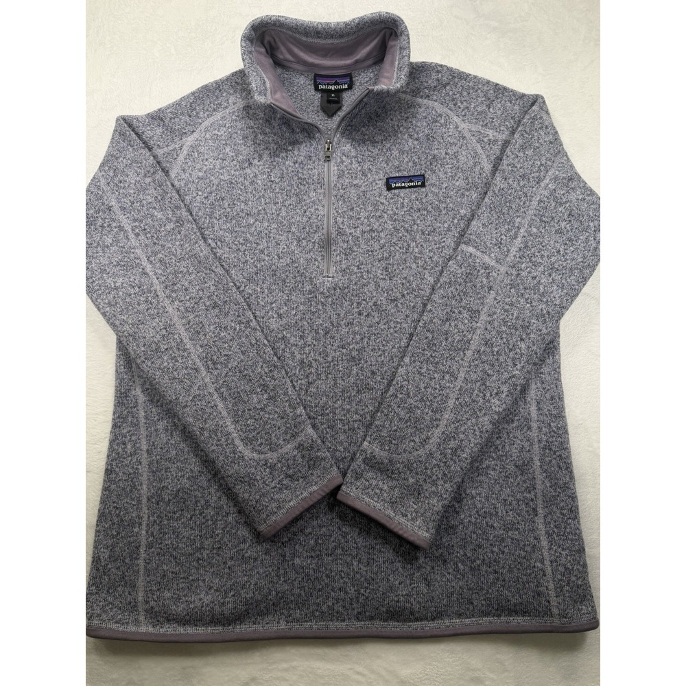 Patagonia Better Sweater Womens XL Quarter Zip Purple Fleece Pullover